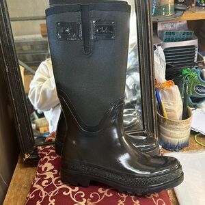 Cole Haan /nike air Canvas Rubber Boots Sz 6